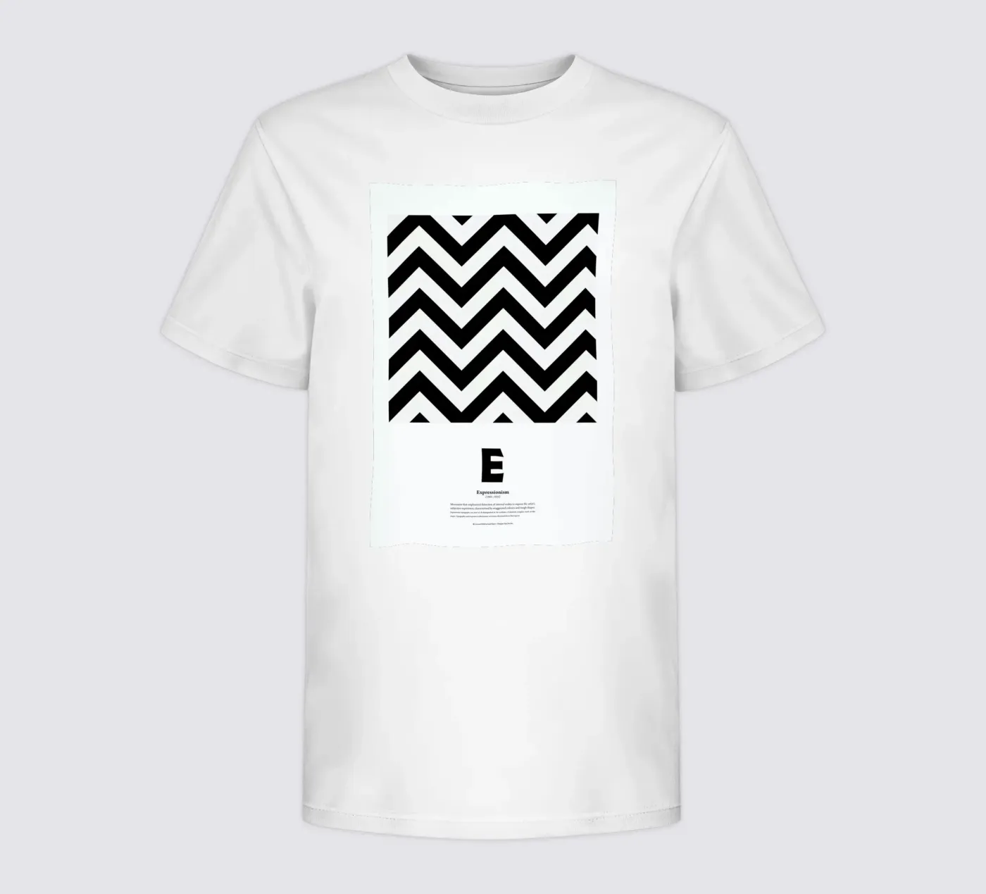 E - Expressionism kinder t-shirt van The True Type
