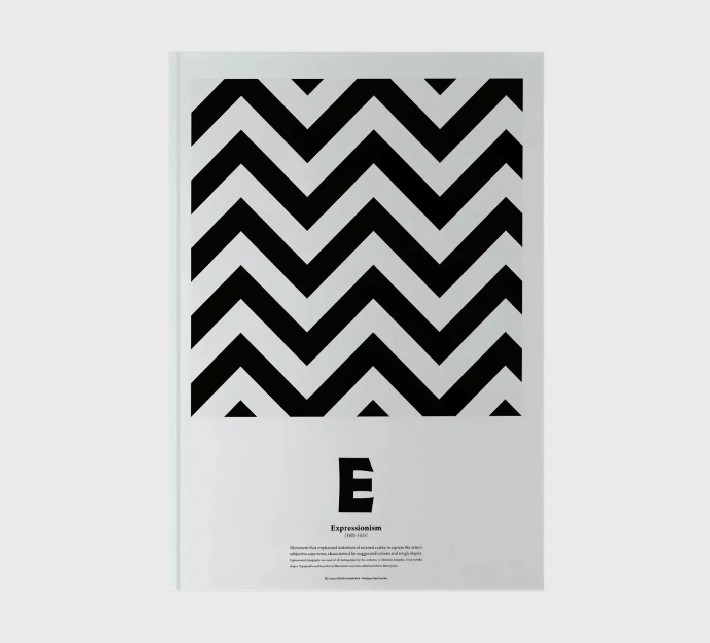 E - Expressionism notebook by The True Type