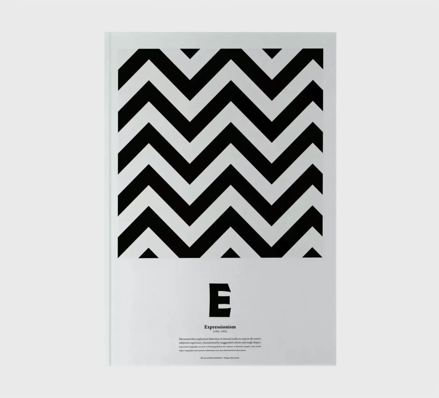 E - Expressionism notebook by The True Type