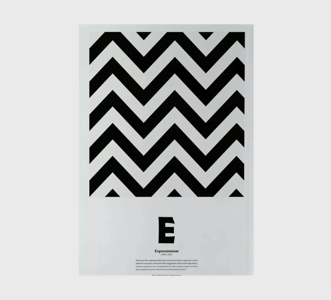 E - Expressionism notebook by The True Type