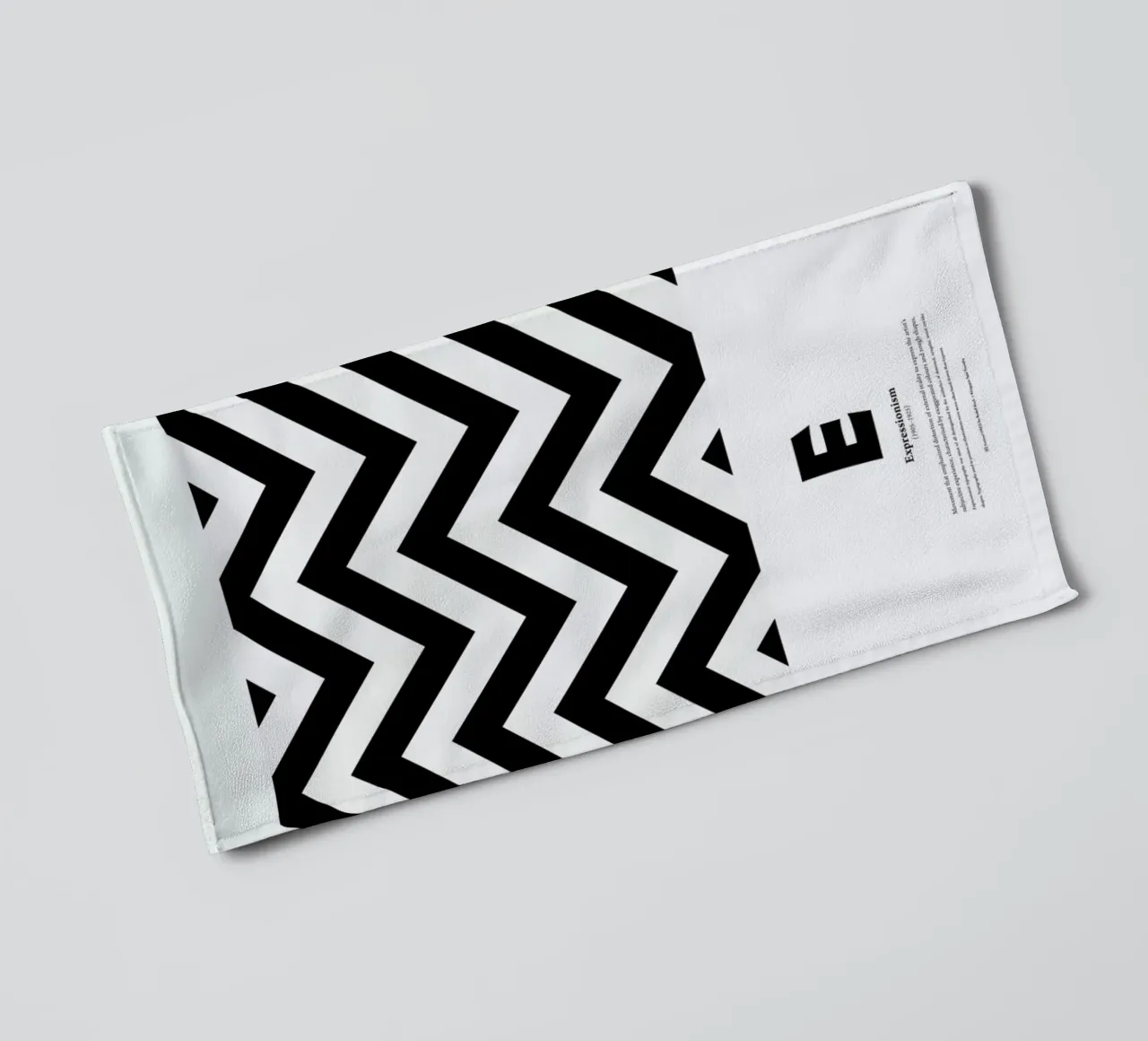 E - Expressionism towel by The True Type