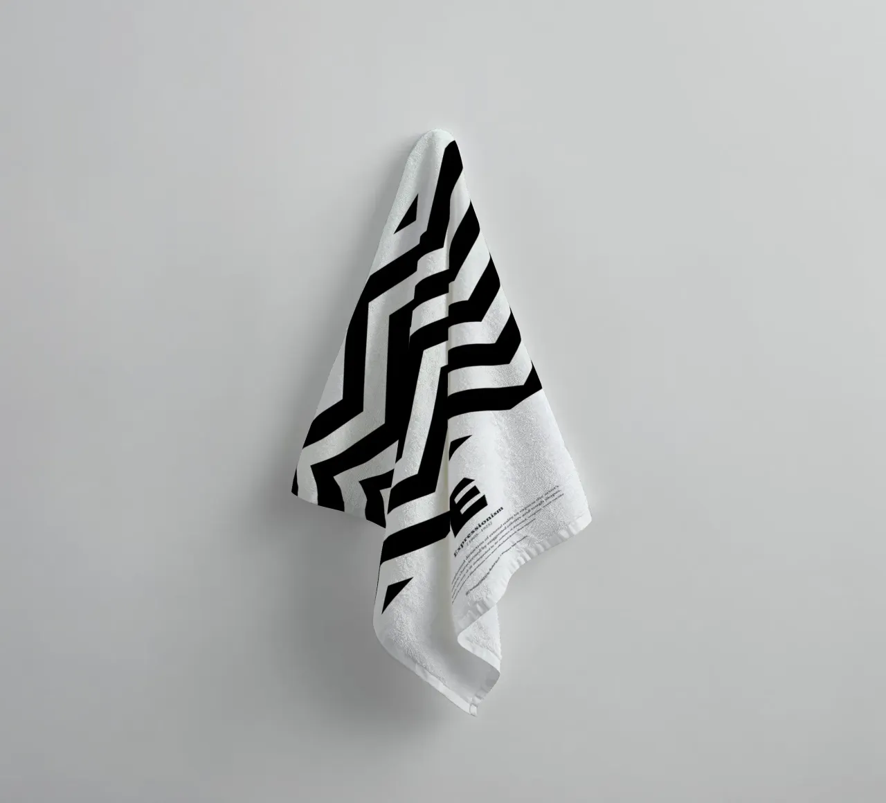 E - Expressionism towel by The True Type