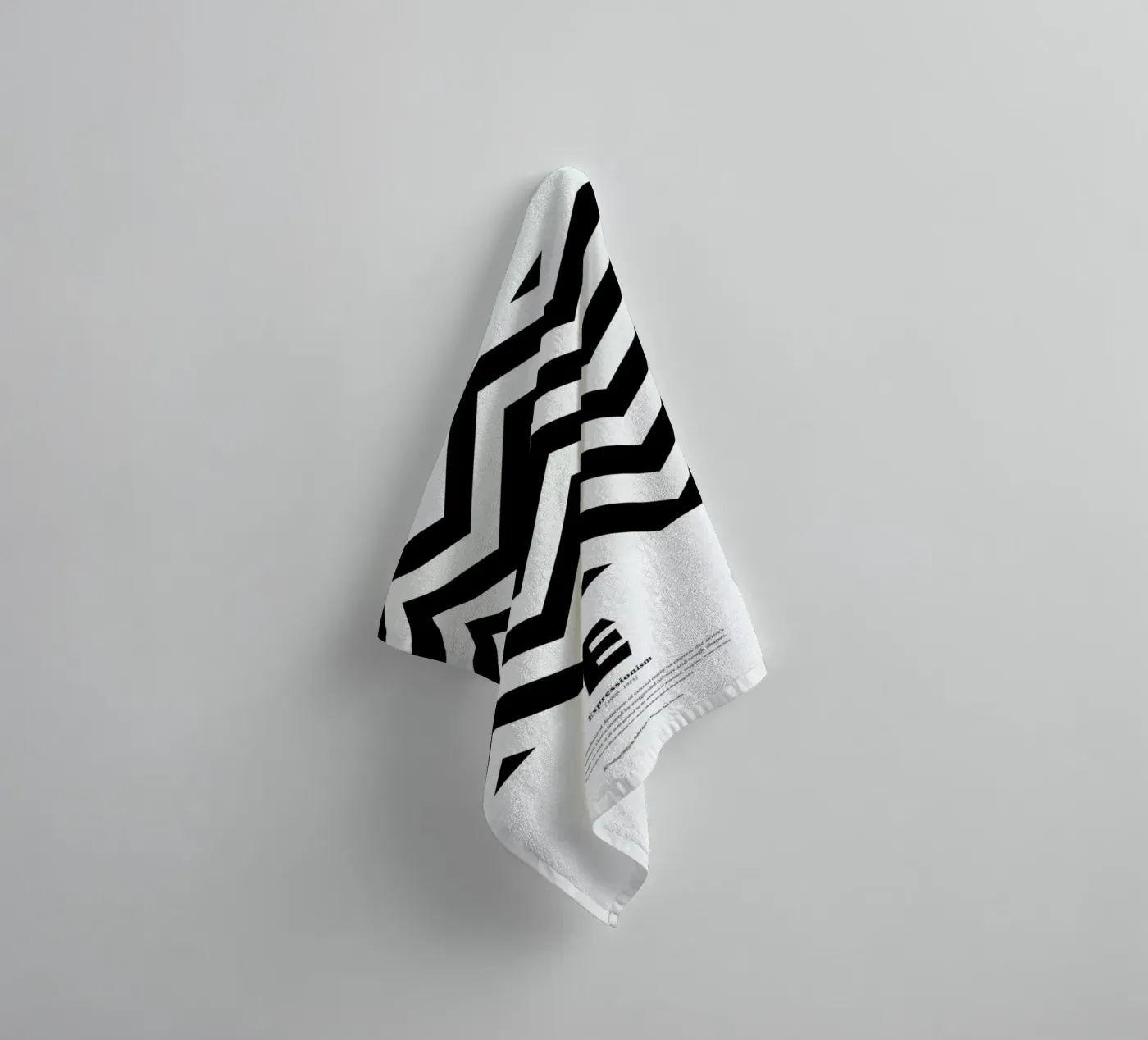 E - Expressionism Handtuch von The True Type