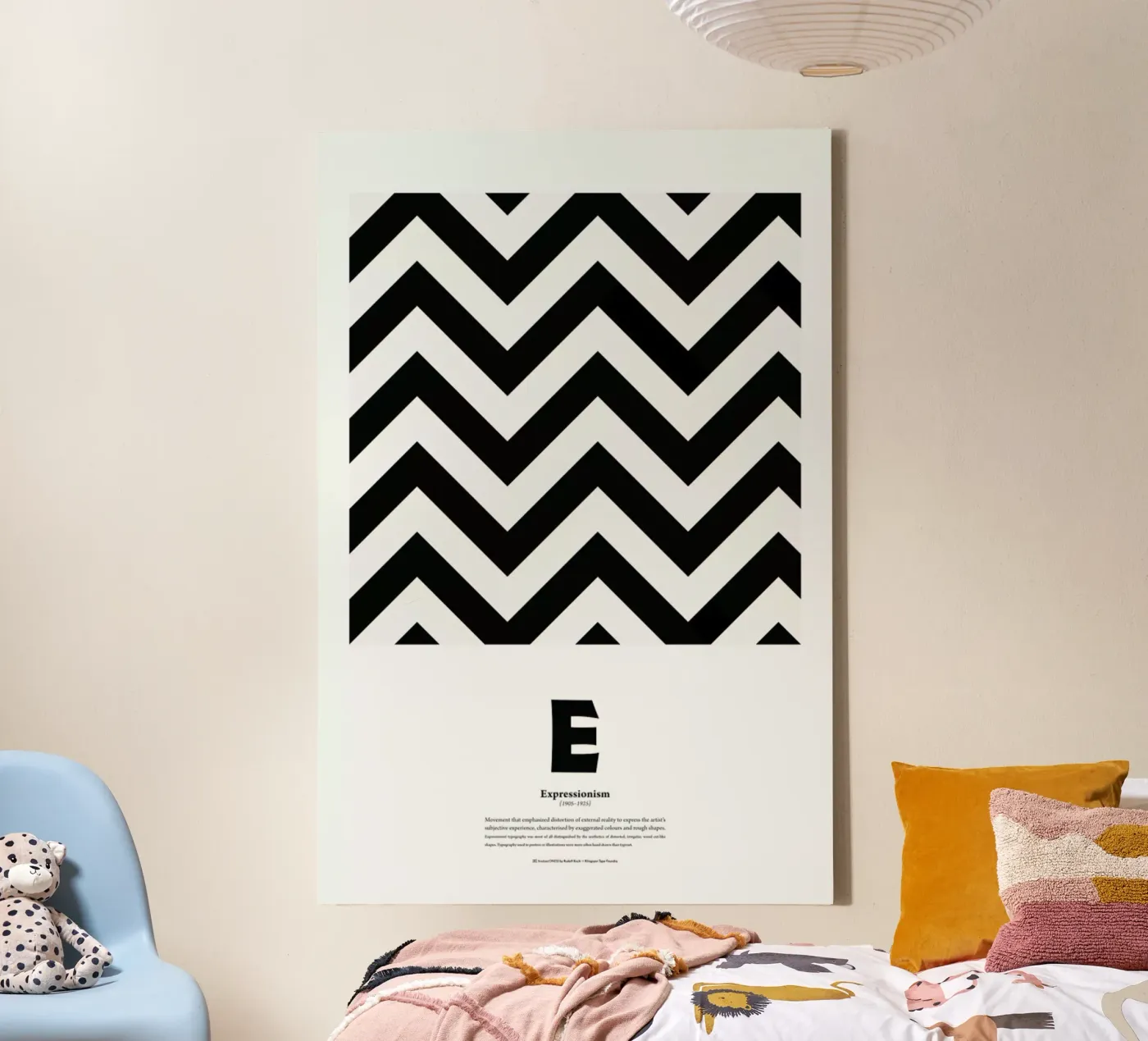 E - Expressionism canvas van The True Type