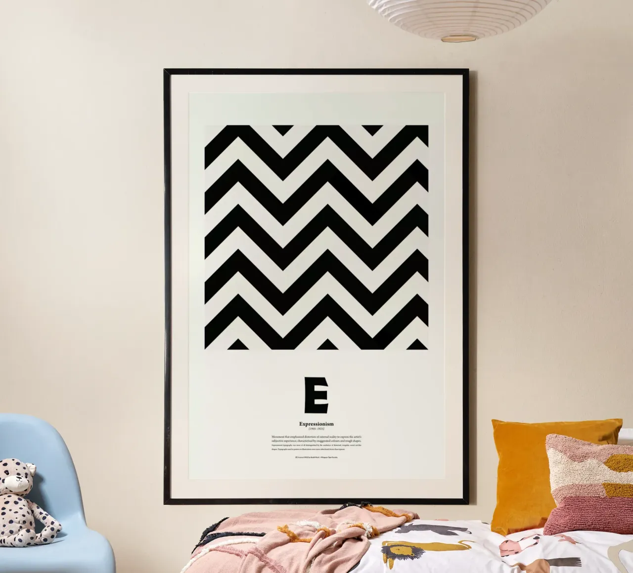 E - Expressionism poster by The True Type