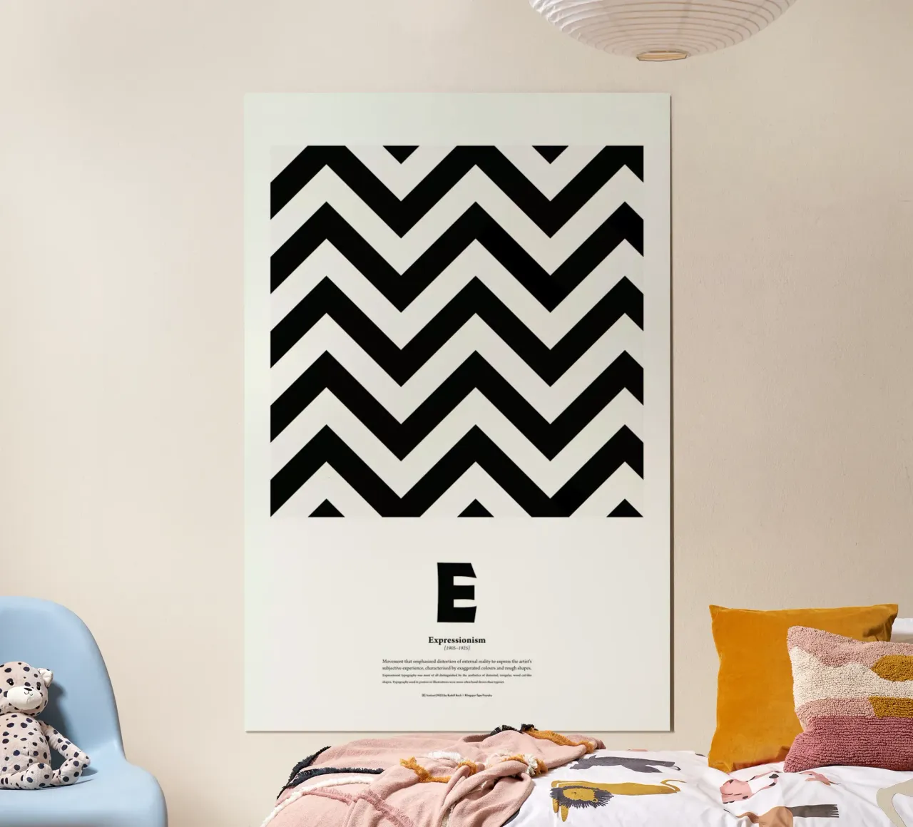 E - Expressionism poster by The True Type