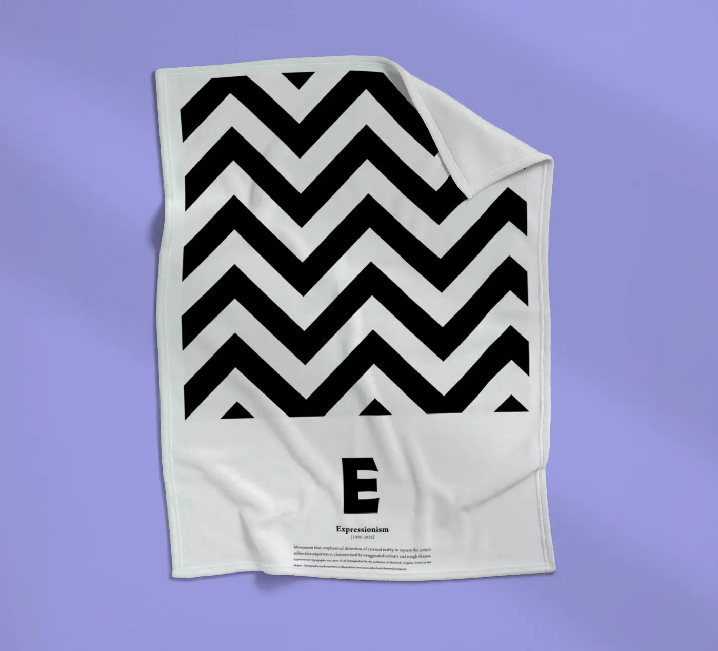 E - Expressionism fleecedeken van The True Type