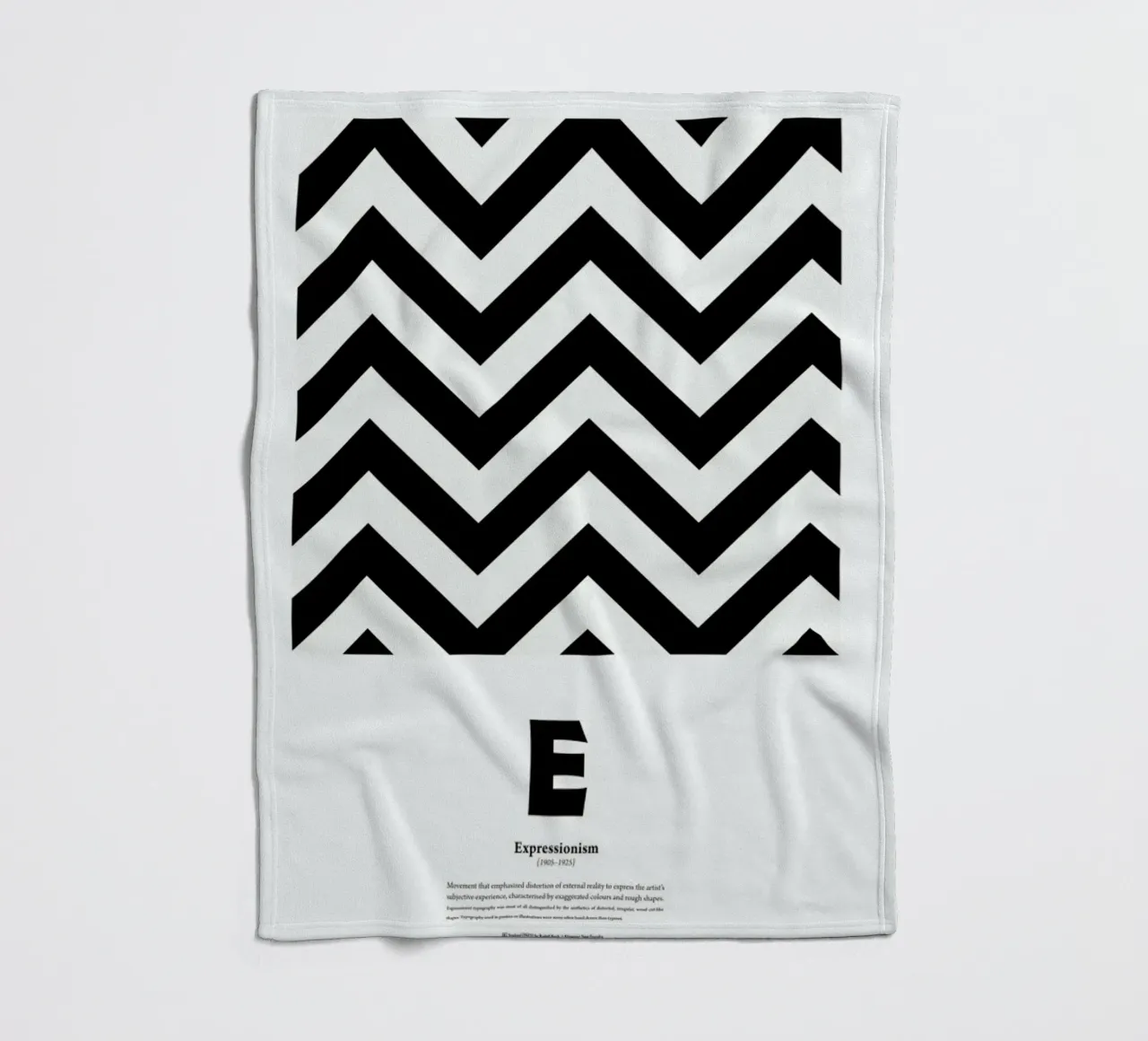 E - Expressionism Fleecedecke von The True Type
