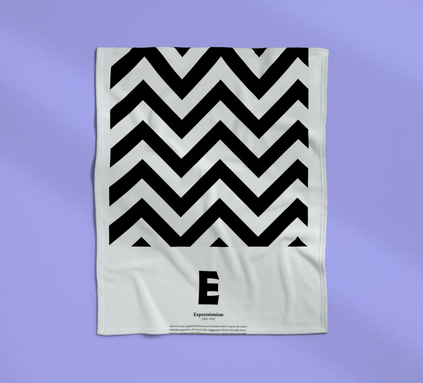 E - Expressionism fleecedeken van The True Type