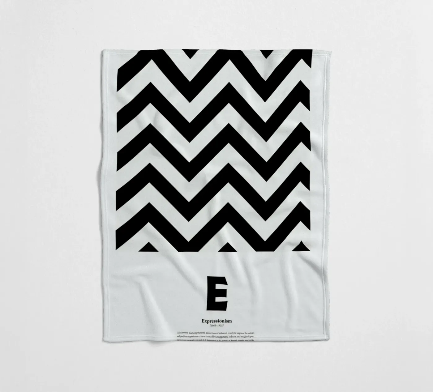 E - Expressionism fleecedeken van The True Type