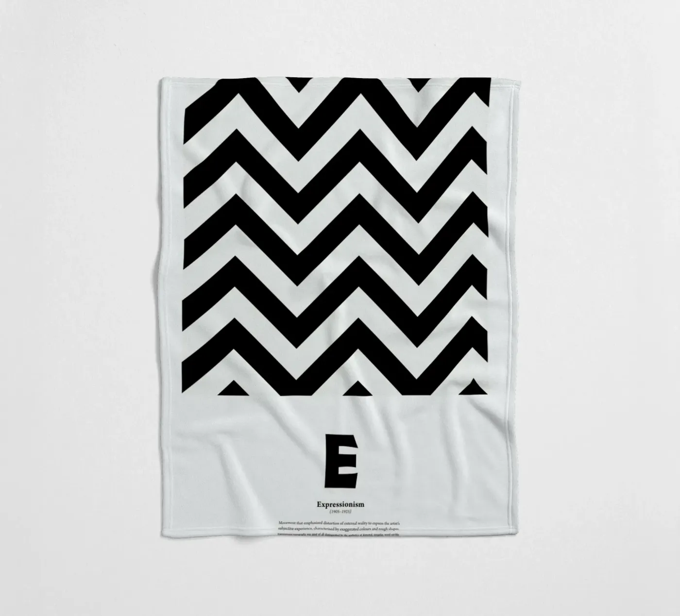 E - Expressionism fleecedeken van The True Type