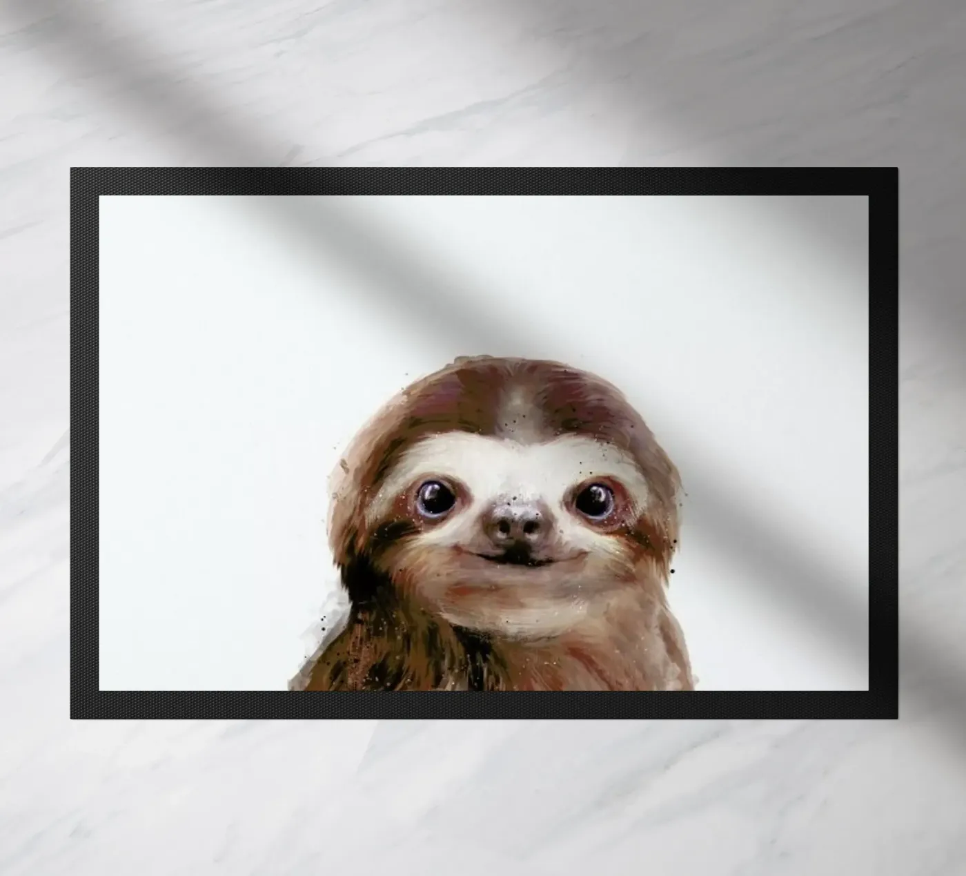 Little Sloth doormat by Amy Hamilton