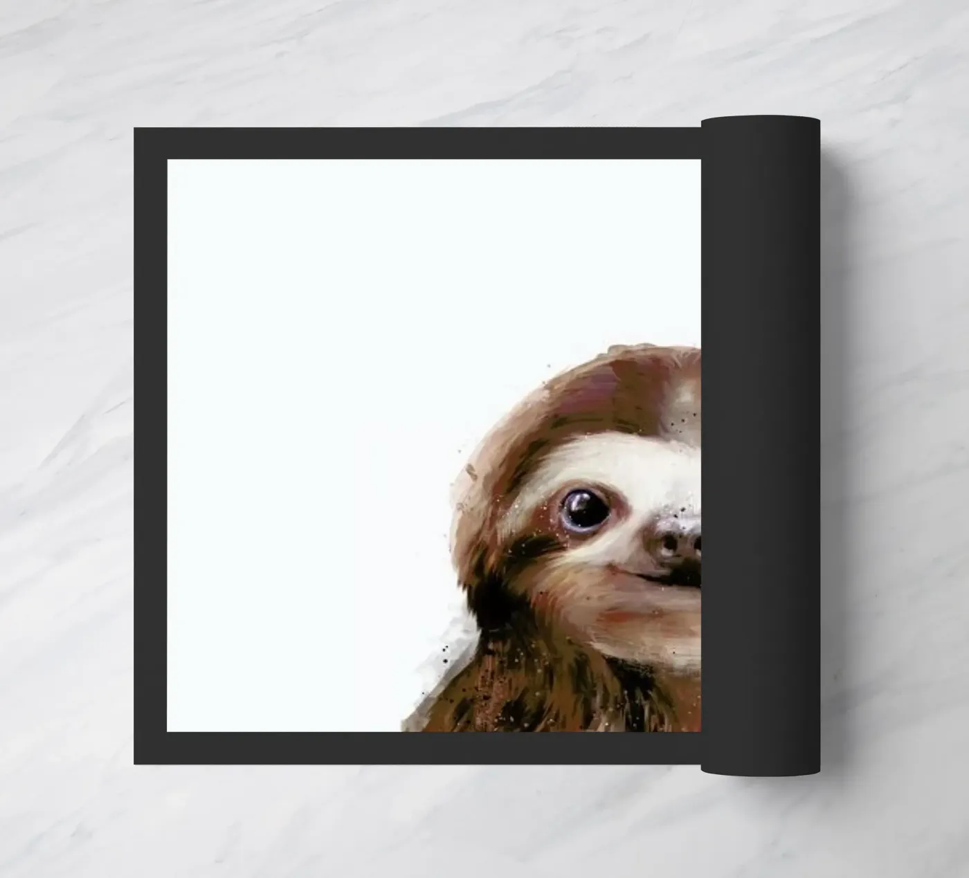 Little Sloth doormat by Amy Hamilton