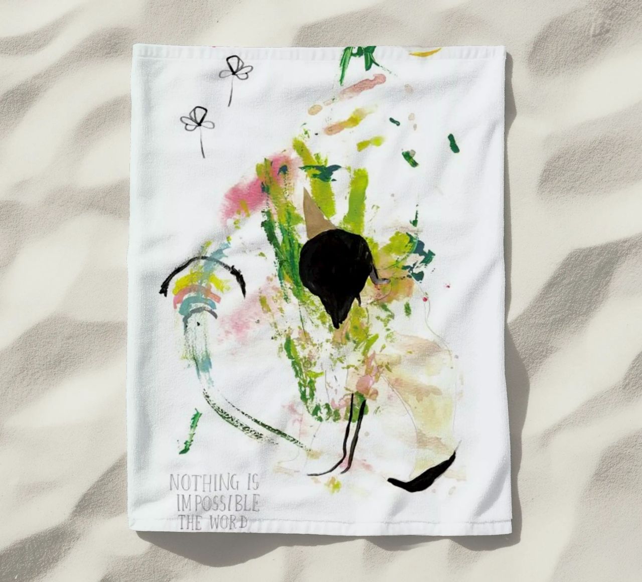 Everything Possible strandhanddoek van Victoria Verbaan