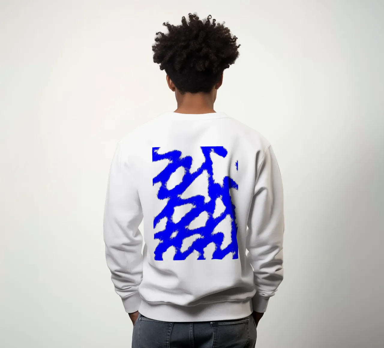 Blue Mesh felpa da color&shape