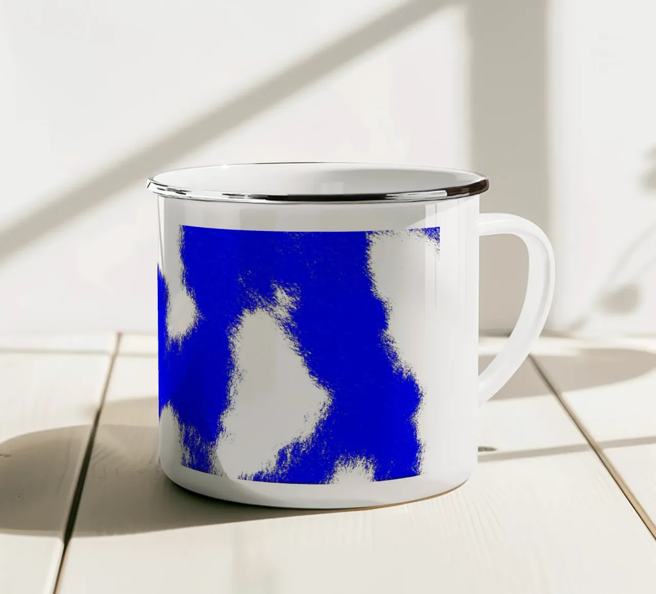 Blue Mesh tazza in smalto da color&shape