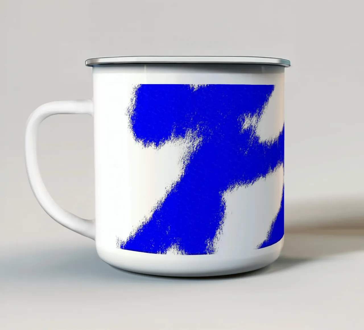 Blue Mesh tazza in smalto da color&shape