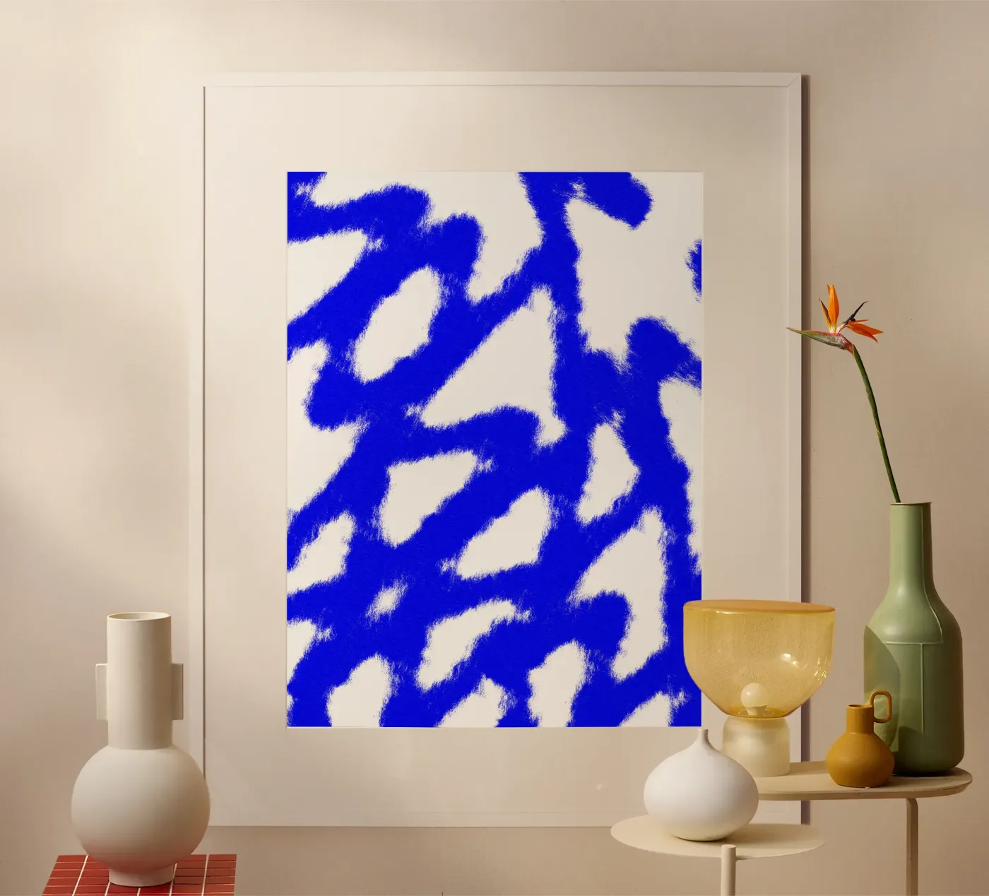 Blue Mesh poster da color&shape