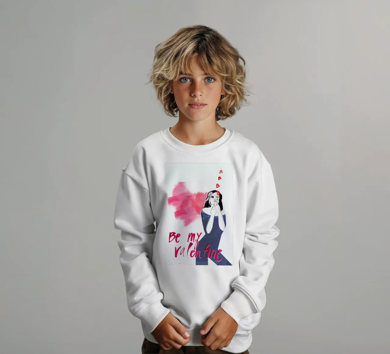 Be My Valentine 2 felpa bambino da Anja Denz