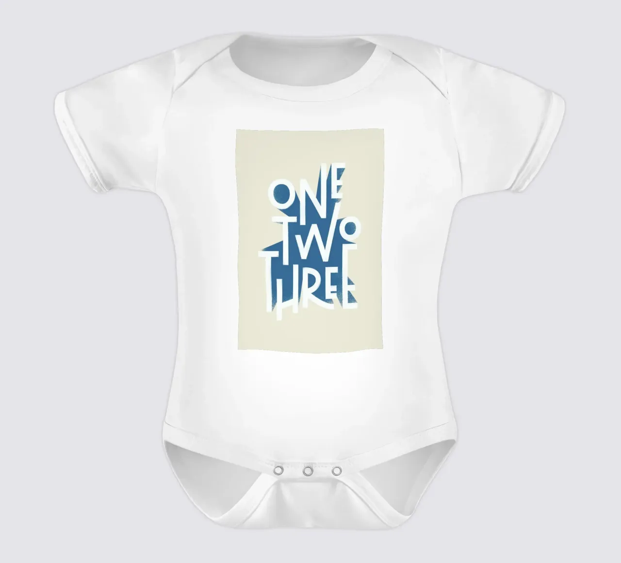 One Two Three body neonato maniche corte da Summerchamps