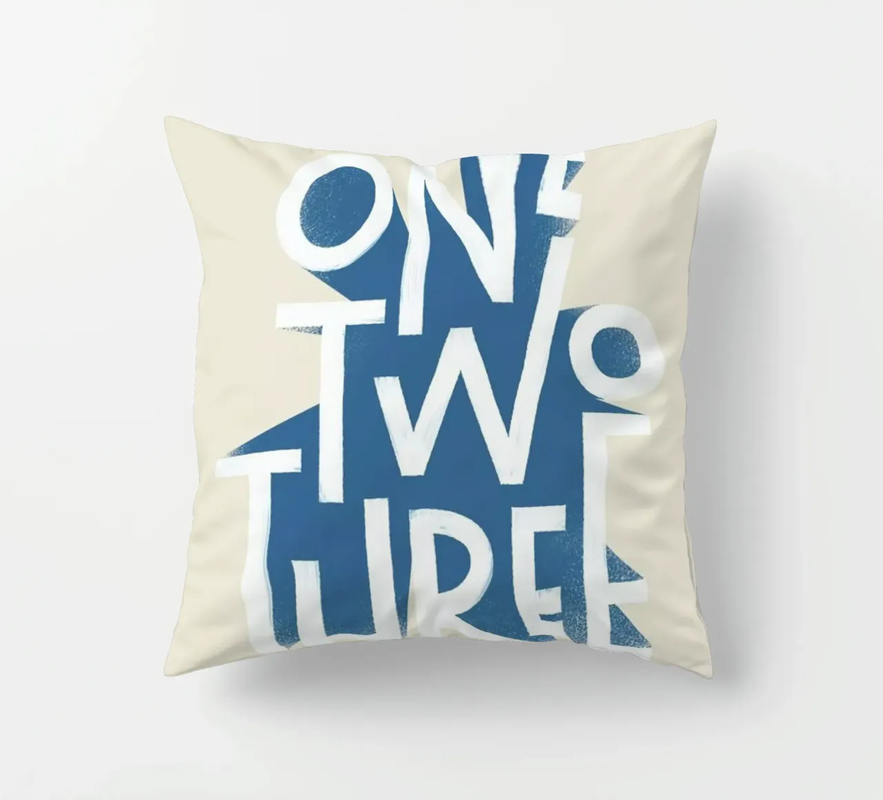 One Two Three decorative cushion by Summerchamps