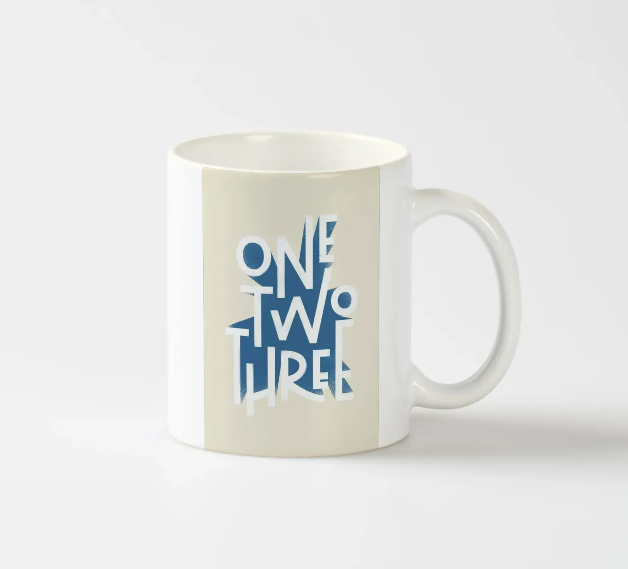 One Two Three Keramik Tasse von Summerchamps