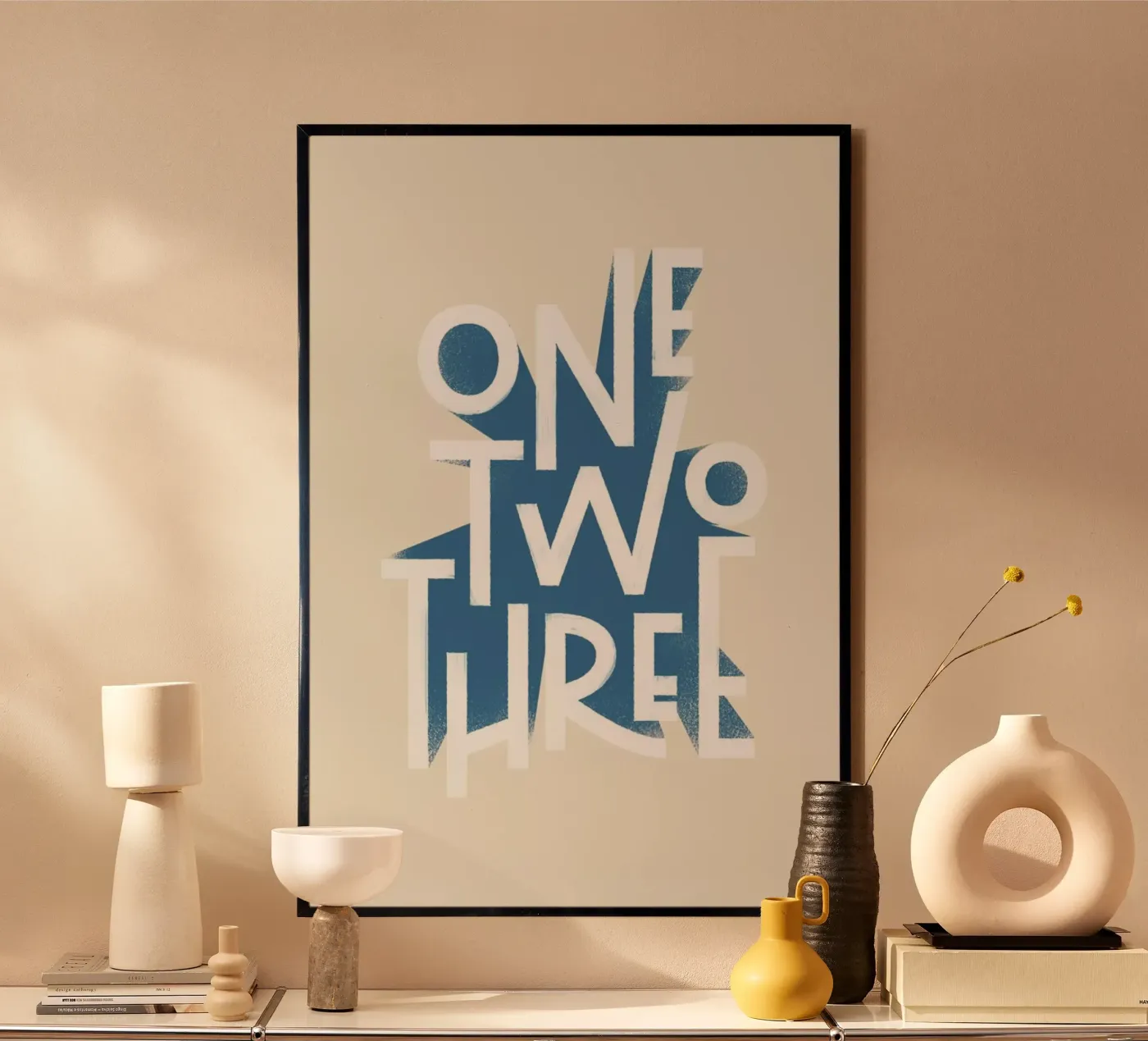 One Two Three Poster von Summerchamps