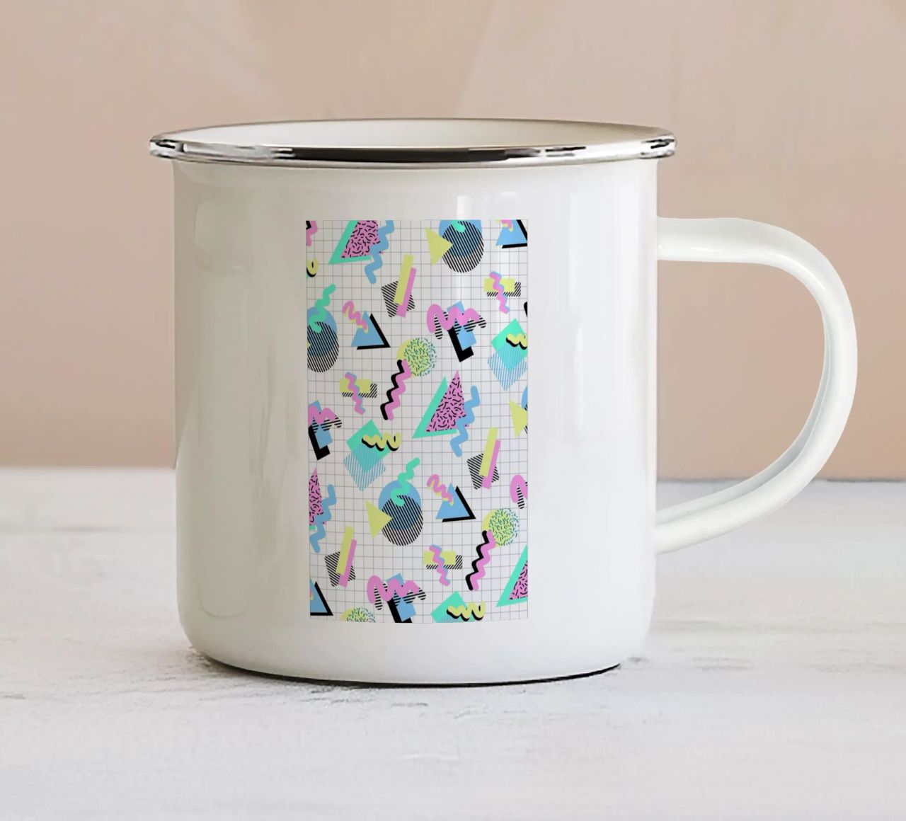 If You Could See Inside My Heart tazza in smalto da Hanna Kastl-Lungberg