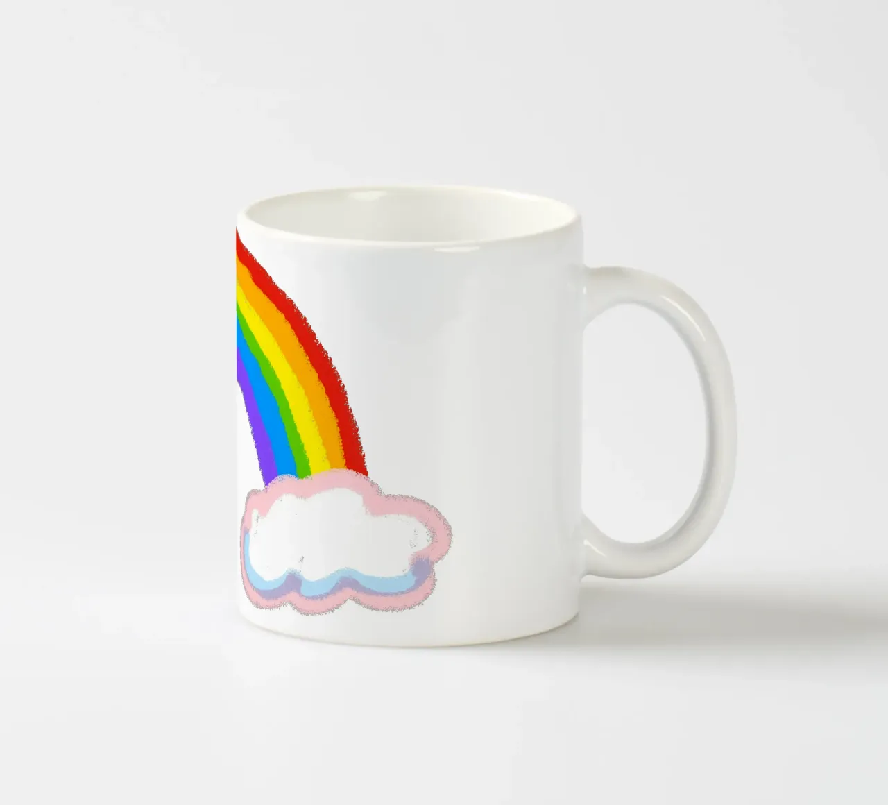 Arcobaleno e nuvole tazza in ceramica da Face & Content