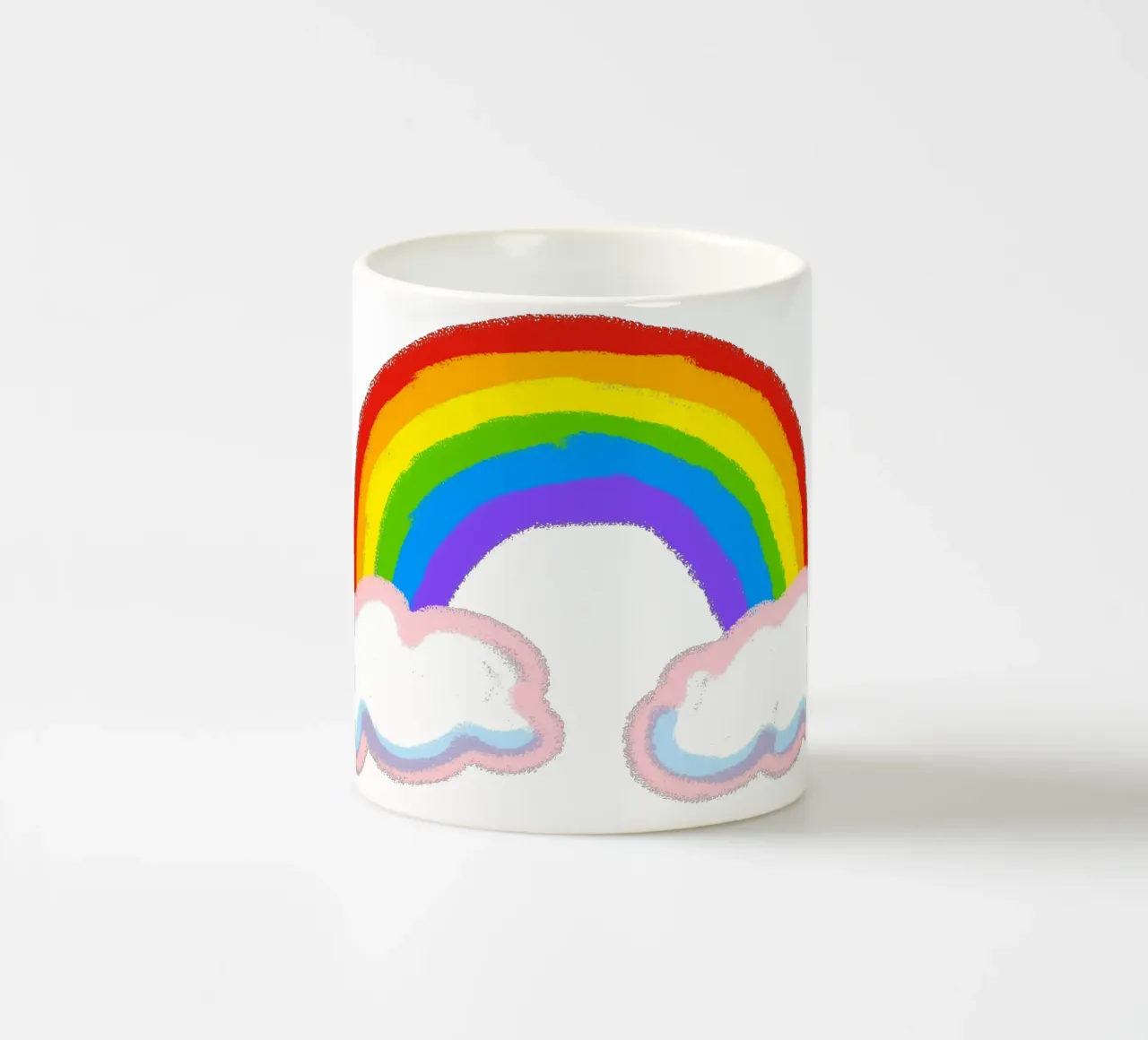 Arcobaleno e nuvole tazza in ceramica da Face & Content