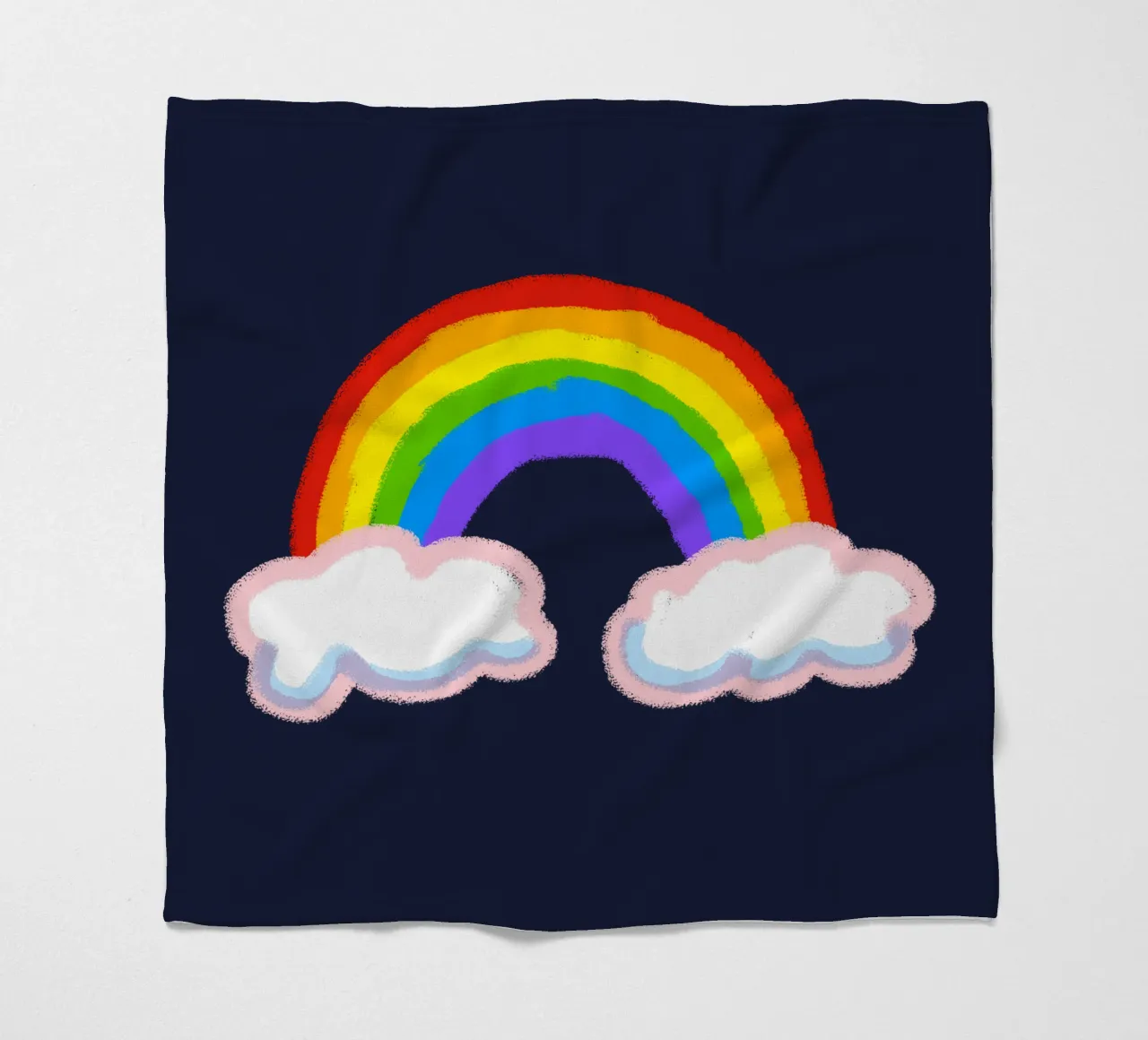 Arcobaleno e nuvole coperta in pile da Face & Content