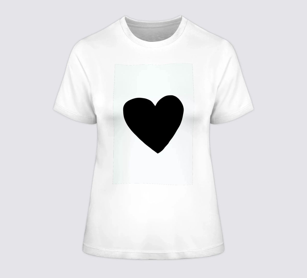 Big Heart dames t-shirt getailleerd van Leah Flores