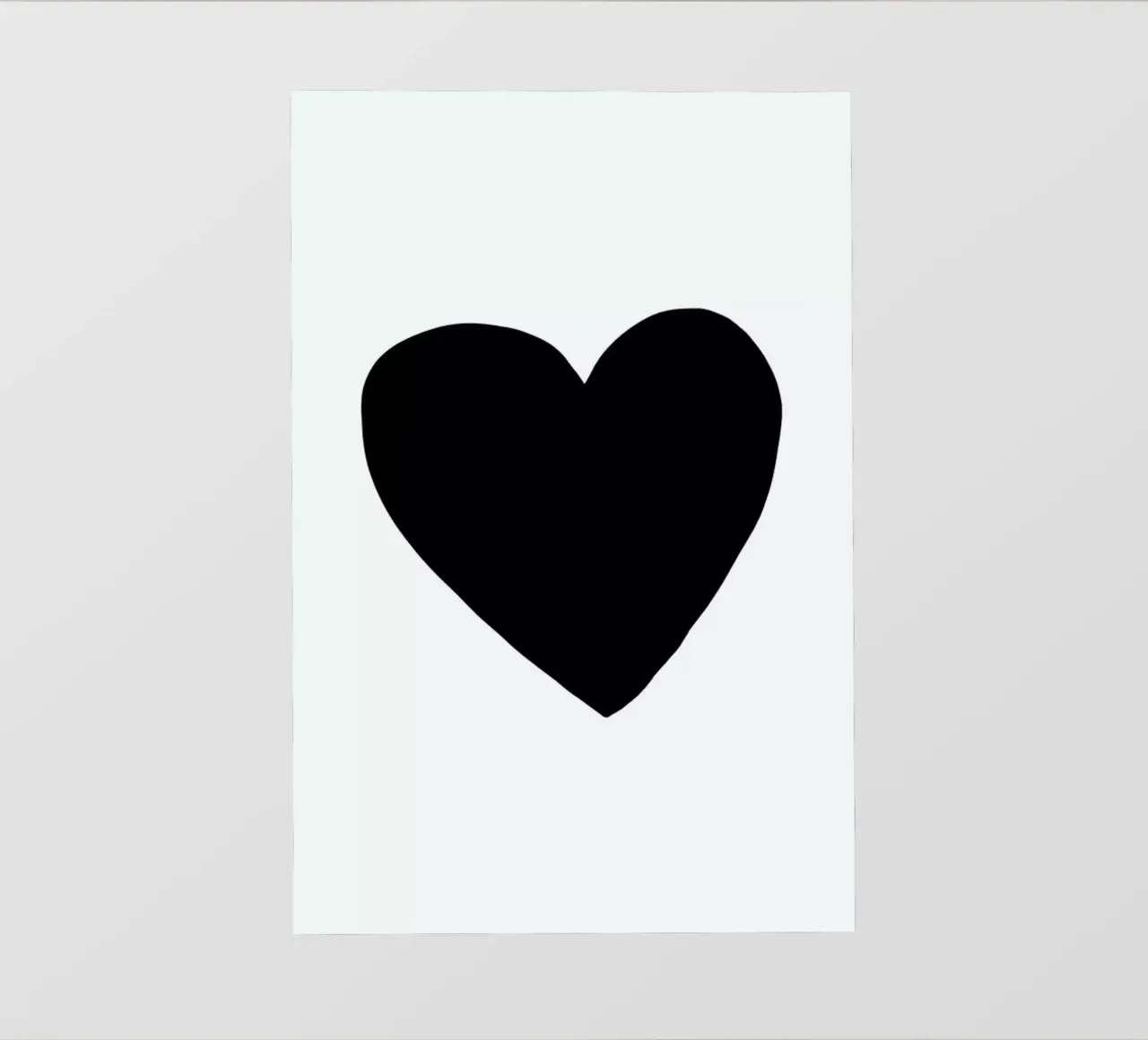 Big Heart telo in pvc da Leah Flores