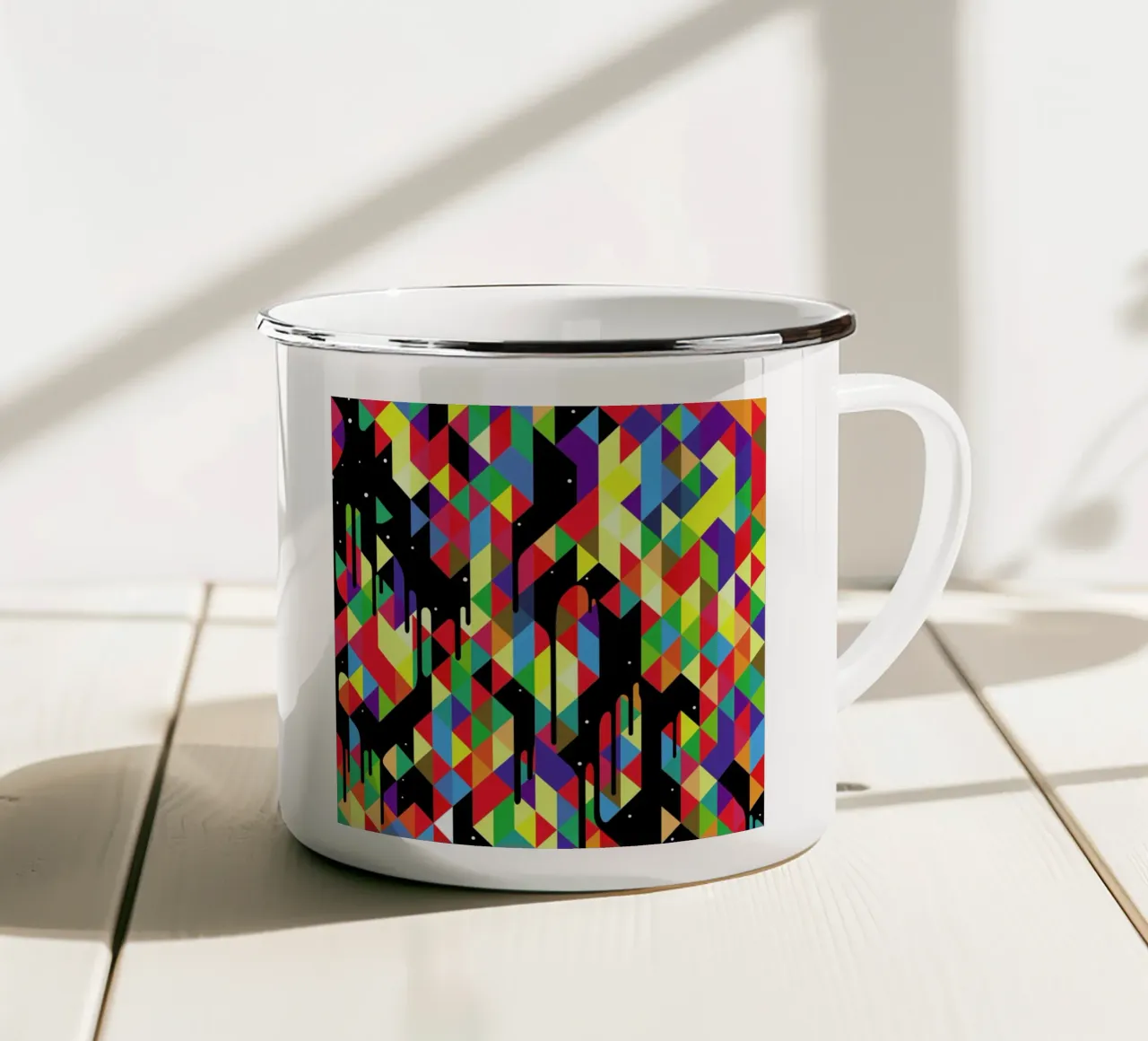 Modern Poster 1 tazza in smalto da Tyler Dale