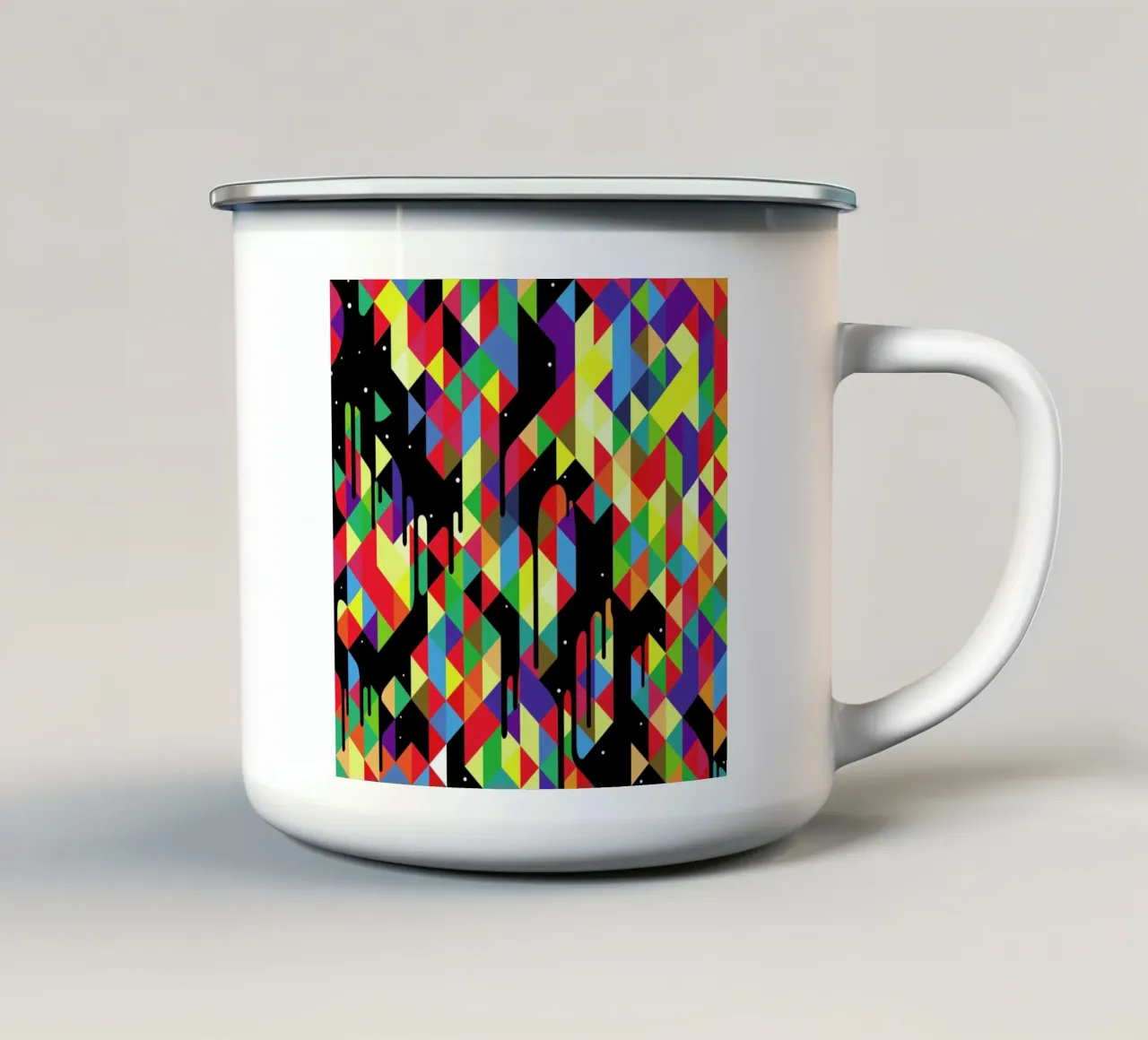 Modern Poster 1 tazza in smalto da Tyler Dale