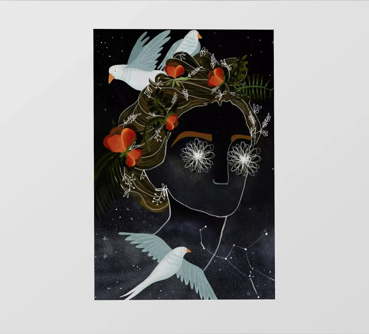 Head in the Clouds telo in pvc da Amalia Restrepo