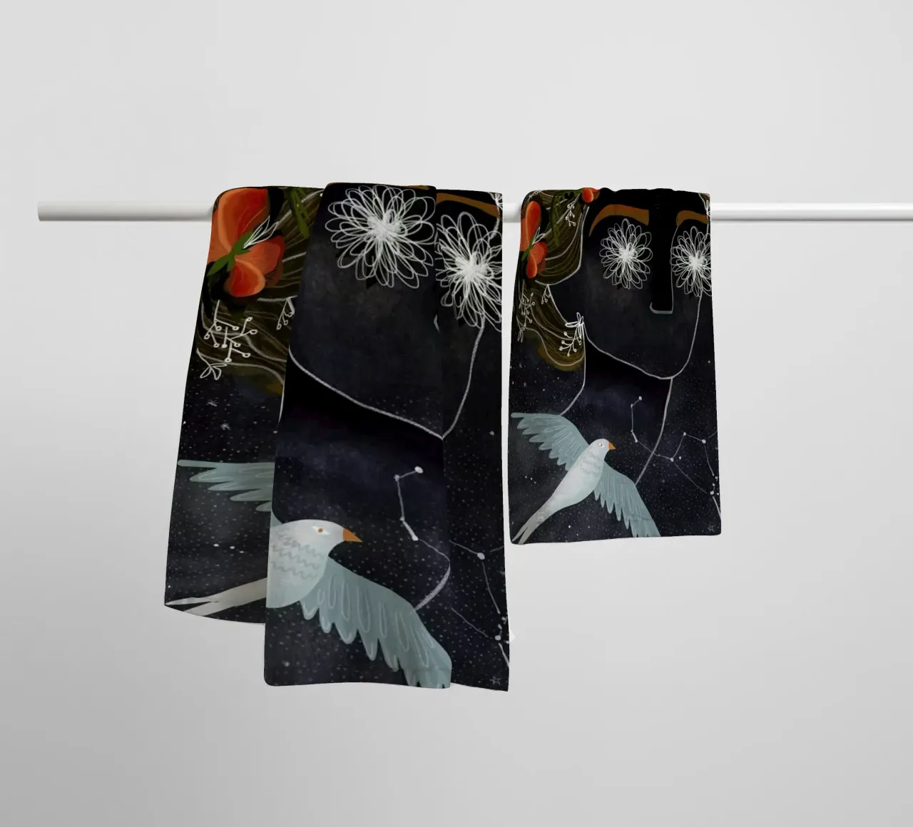 Head in the Clouds asciugamano da bagno da Amalia Restrepo