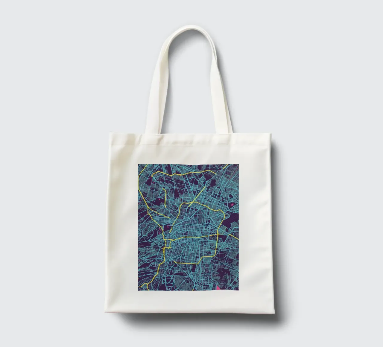 Neon Città del Messico borsa in juta da MOOODZART