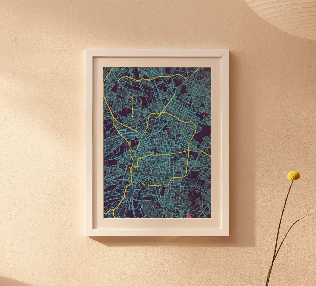 Neon Città del Messico carta hahnemühle da MOOODZART