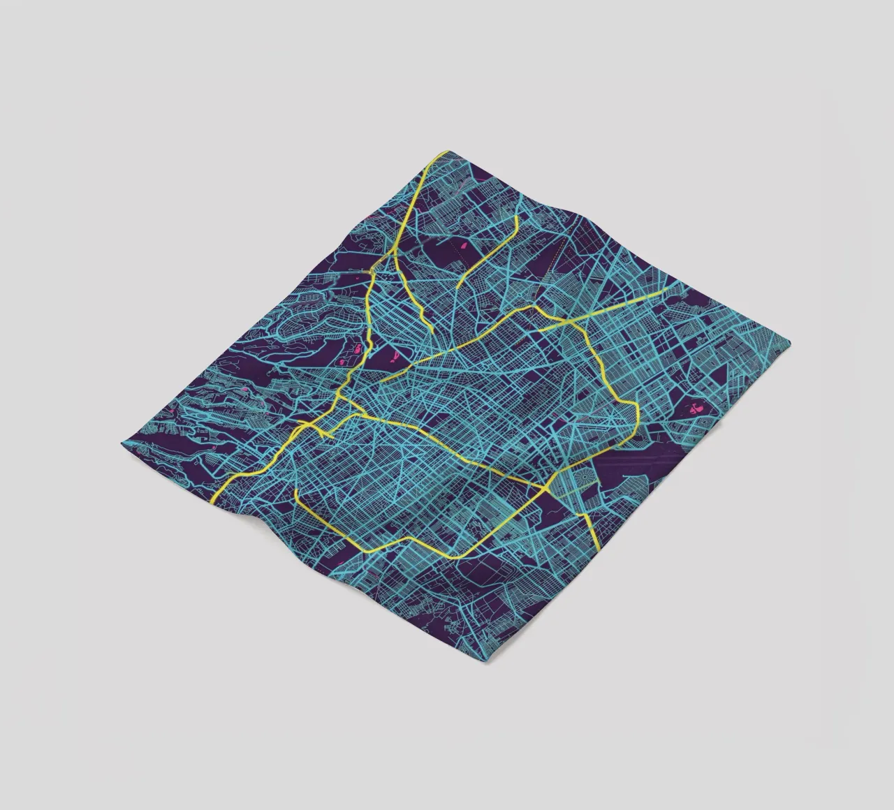 Neon Città del Messico coperta in pile da MOOODZART