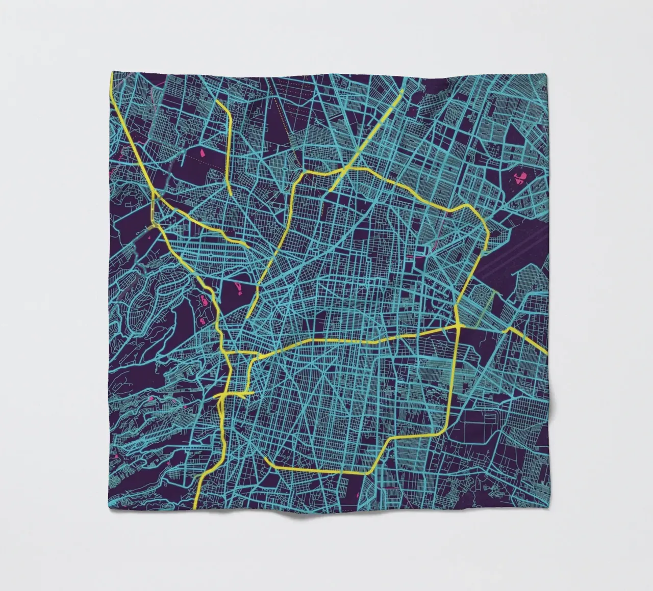 Neon Città del Messico coperta in pile da MOOODZART