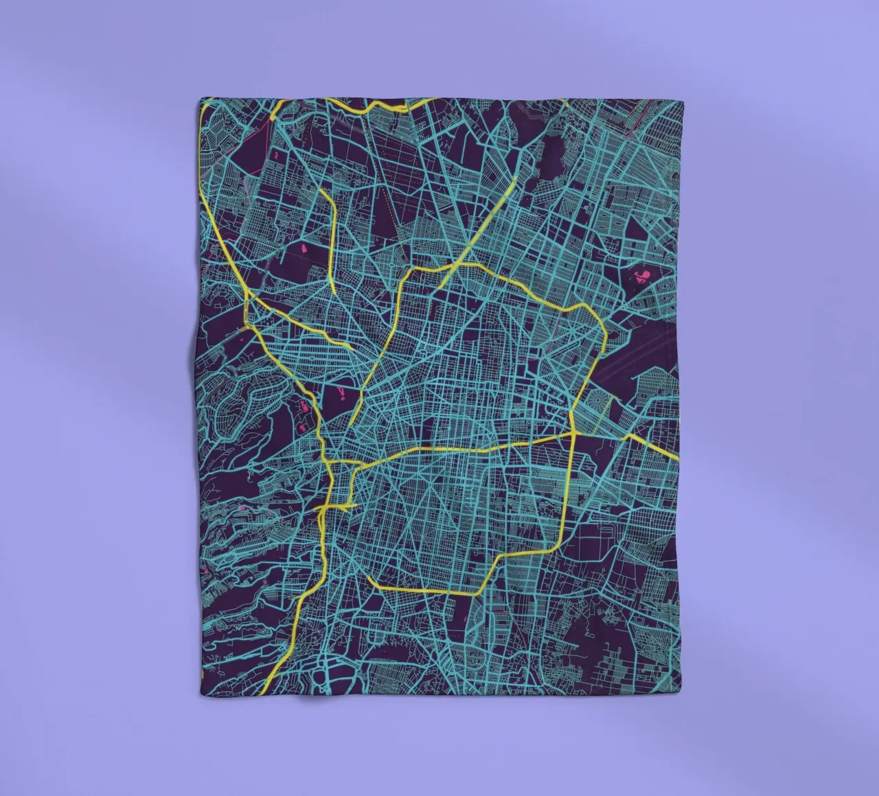 Neon Città del Messico coperta in pile da MOOODZART