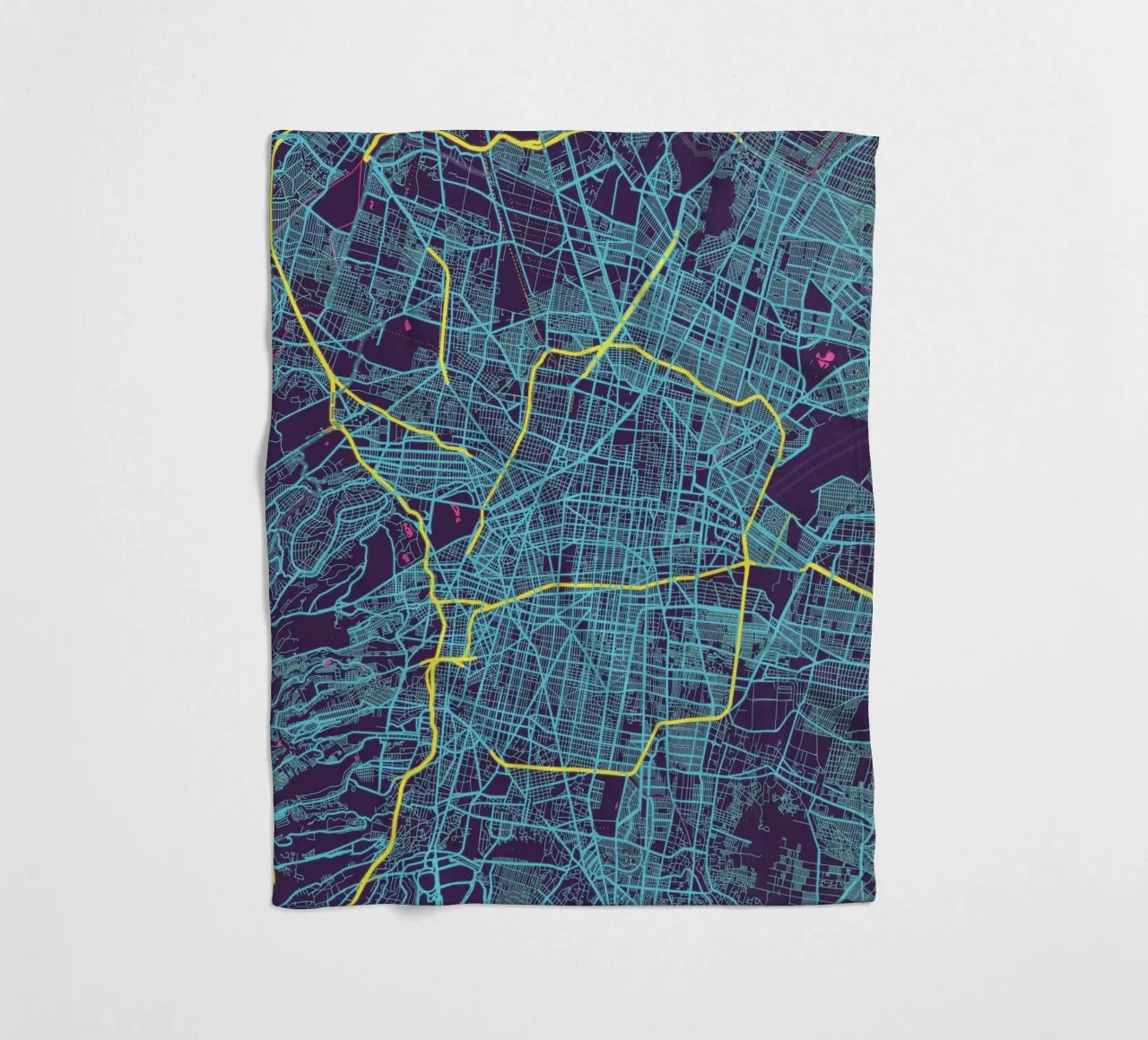 Neon Città del Messico coperta in pile da MOOODZART