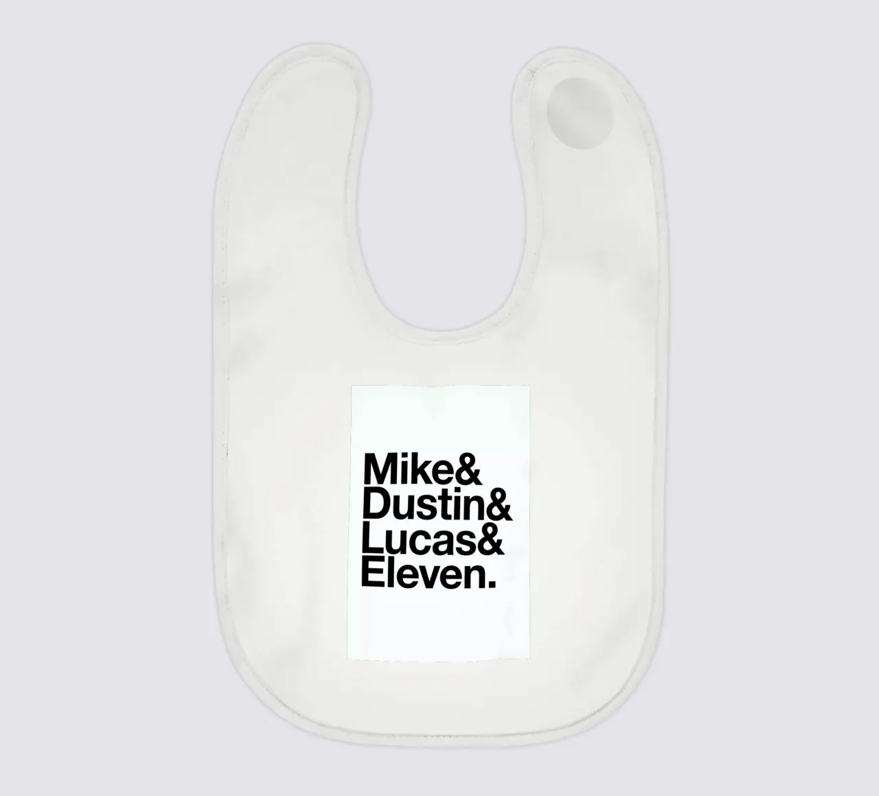 Stranger Heroes baby bib by Studio One