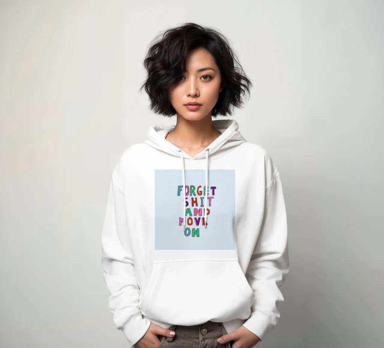 Forget and Move On sudadera con capucha de Vasare Nar
