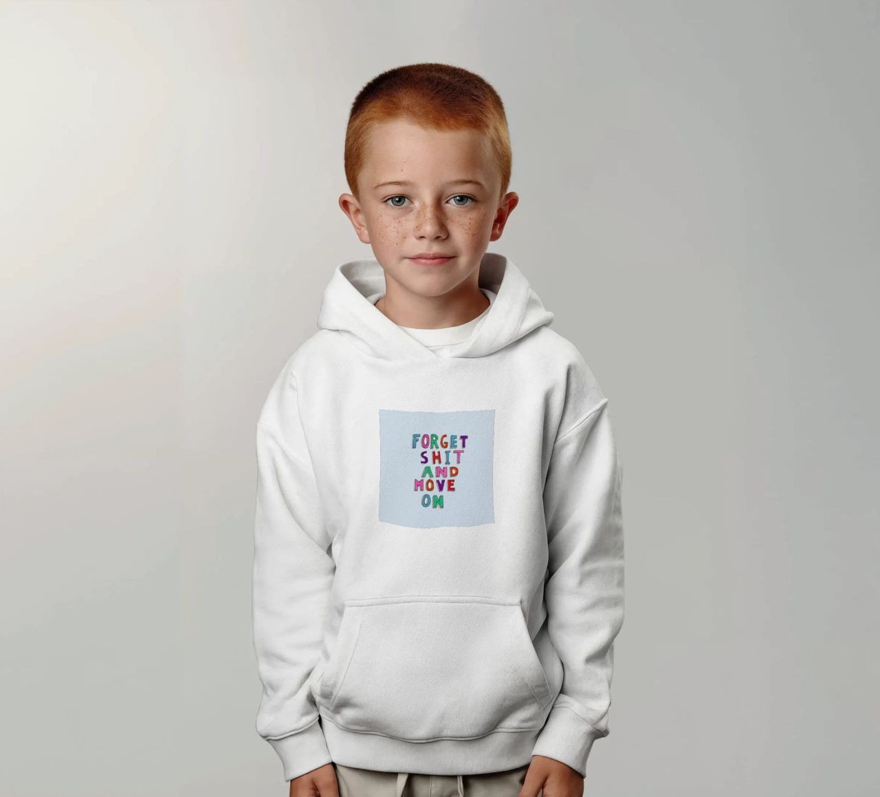 Forget and Move On felpa bambino con cappuccio da Vasare Nar