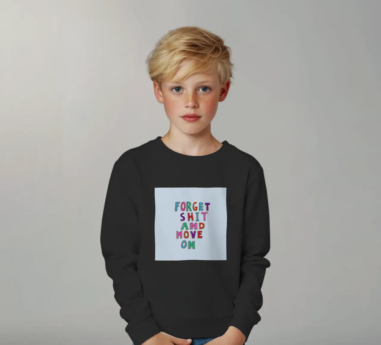 Forget and Move On felpa bambino da Vasare Nar