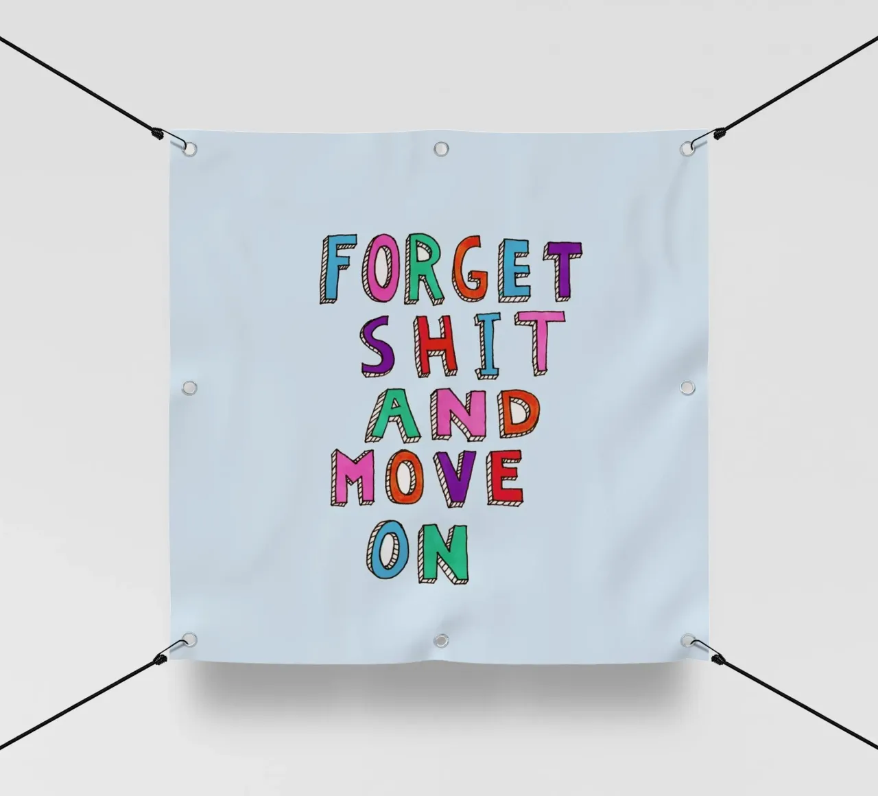 Forget and Move On telo in pvc da Vasare Nar