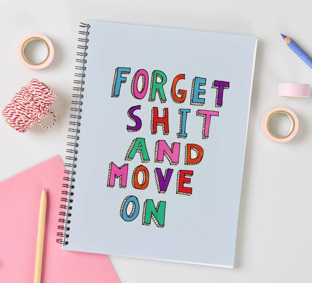 Forget and Move On diario ad anelli da Vasare Nar