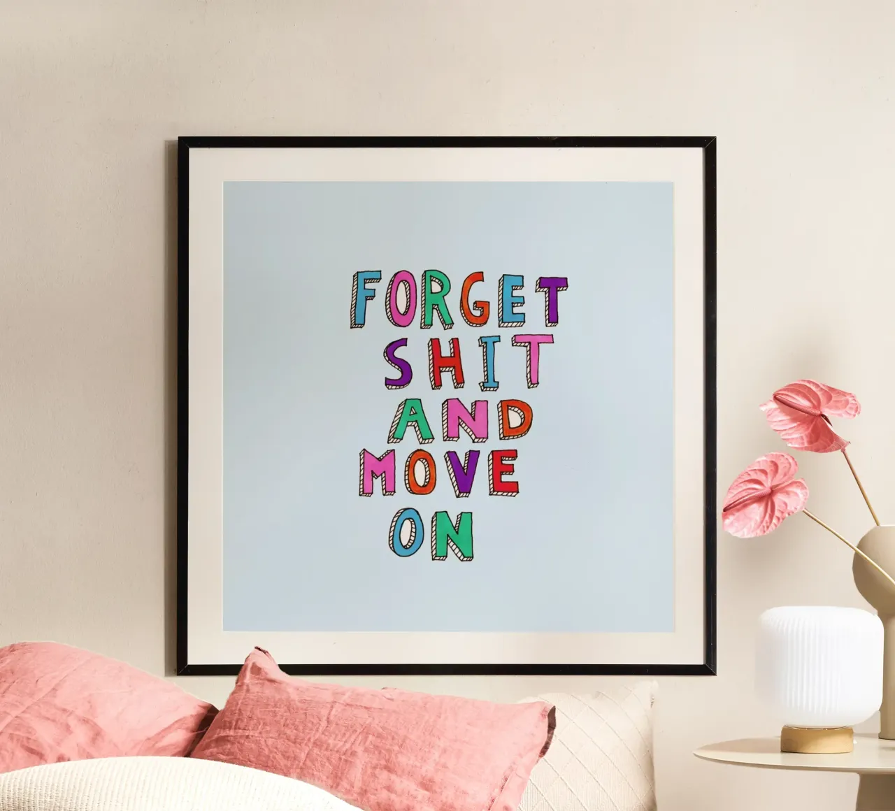 Forget and Move On carta hahnemühle da Vasare Nar